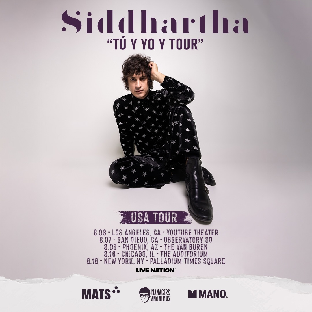 Siddhartha Tu y Yo y Tour Poster 2026